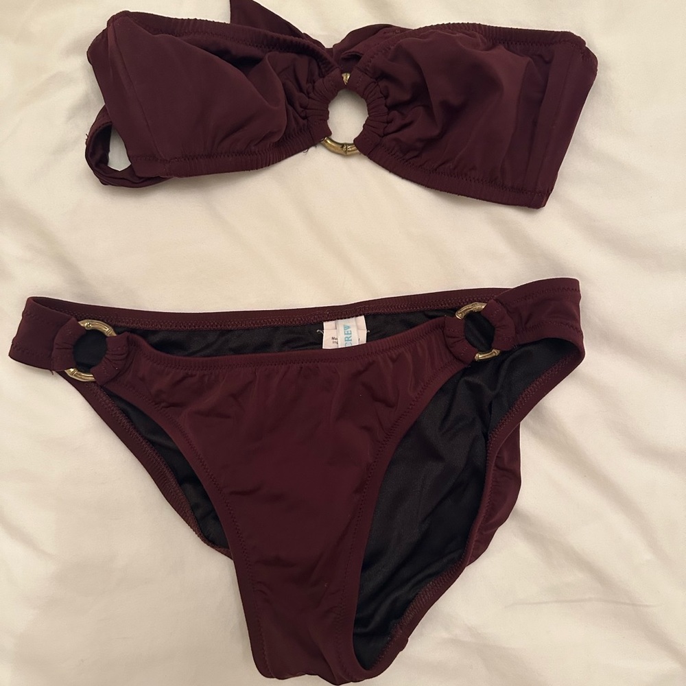 J.crew strapless bikini in size small